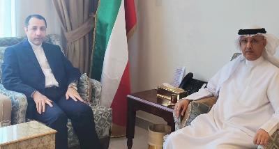 سفیر الجمهوریة الاسلامیة الایرانیة فی قطر یلتقی بسفیر الکویت